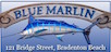 logo with mounted blue marlin fish